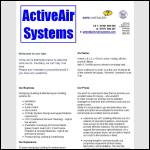 Screen shot of the ActiveAir Systems Ltd website.