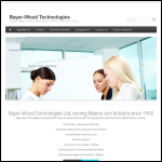 Screen shot of the Bayer-wood Technologies Ltd website.