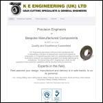 Screen shot of the Ke Engineering (UK) Ltd website.