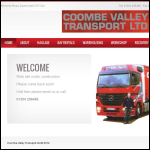 Screen shot of the Coombe Valley Transport Ltd website.