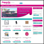 Screen shot of the Paperclix Ltd website.