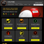 Screen shot of the Cta Fire (Cta Maintenance Ltd) website.