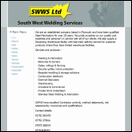 Screen shot of the South West Welding Supplies Ltd website.