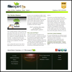 Screen shot of the FileExpert website.