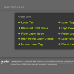 Screen shot of the Lasertech Uk Ltd website.