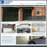Screen shot of the Asfordby Doors Ltd website.