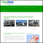 Screen shot of the Globeweigh (UK) Ltd website.