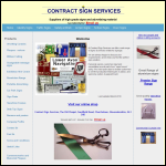Screen shot of the Contract Sign Services website.