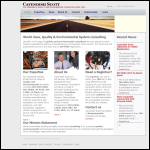 Screen shot of the Cavendish Scott Ltd website.