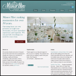 Screen shot of the Manor Hire Marquees website.