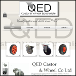 Screen shot of the Q E D Castor & Wheel Co. website.