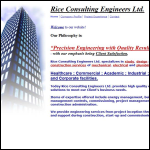 Screen shot of the Rice Consulting Engineers website.
