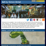 Screen shot of the Simon Birtall website.
