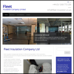 Screen shot of the Fleet Insulation Co Ltd website.