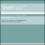 Screen shot of the Smith & Taylor Clocks Ltd website.