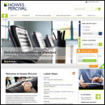 Screen shot of the Howes Percival website.