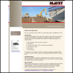 Screen shot of the Blakey Civil Engineering website.