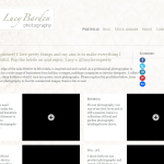 Screen shot of the Lucy Barden Photography website.