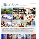 Screen shot of the Lightbox Photography website.