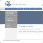 Screen shot of the Access Point Controls Ltd website.