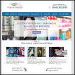 Screen shot of the Digital Vision AV Ltd website.