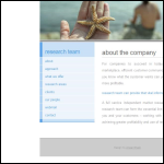 Screen shot of the Research Team Ltd website.