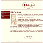 Screen shot of the Ellis Furniture website.