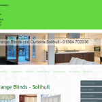 Screen shot of the Grange Blinds & Curtains of Solihull website.