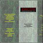 Screen shot of the Zircon Communications Ltd website.