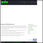 Screen shot of the PDA Electronics Ltd website.