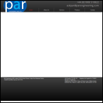 Screen shot of the Par Engineering Ltd website.
