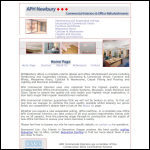 Screen shot of the Aph Commercial Interiors Ltd website.