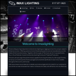 Screen shot of the Imax Lighting Ltd website.