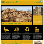 Screen shot of the J James Ltd website.