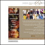Screen shot of the James Philips & Company website.