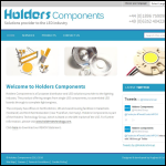Screen shot of the Holders Components website.