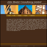 Screen shot of the John Master Consultancy Ltd website.