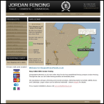 Screen shot of the Jordan Fencing Online website.