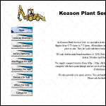 Screen shot of the Keason Plant Services Ltd website.