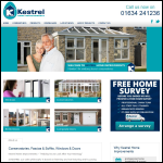 Screen shot of the Kestrel Home Improvements website.
