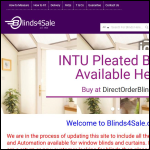 Screen shot of the Blinds4sale Ltd website.