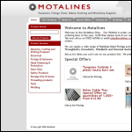 Screen shot of the Motalines website.
