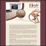 Screen shot of the Henki Furniture By Design website.