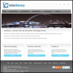 Screen shot of the Interbinary Ltd website.