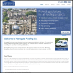 Screen shot of the Harrogate Roofing Ltd website.