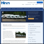 Screen shot of the Hirus Vehicles Ltd website.