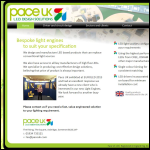 Screen shot of the Pace (UK) Ltd website.