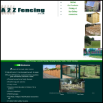Screen shot of the A 2 Z Fencing website.