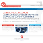 Screen shot of the Q A Electrical Products Ltd website.