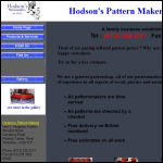 Screen shot of the Hodson's Pattern Makers website.